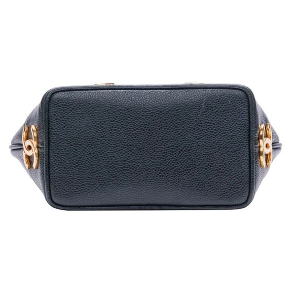 Chanel Caviar Skin Triple Chain Shoulder Bag Dark Green - Picture 5 of 9